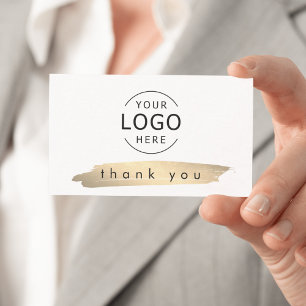 Elegant Minimal Corporate Business Thank You Card