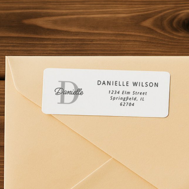 Elegant Minimal Custom Name Monogram Simple Chic (Creator Uploaded)