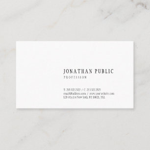 Elegant Minimal Design Template Modern Trendy Business Card