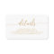 Elegant Minimal Gold Wedding Website Insert Card