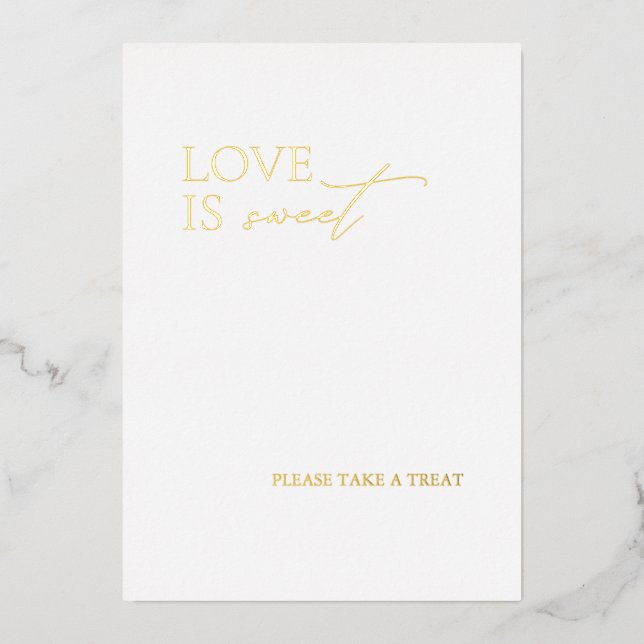 Elegant Minimal Love is Sweet Wedding (Front)