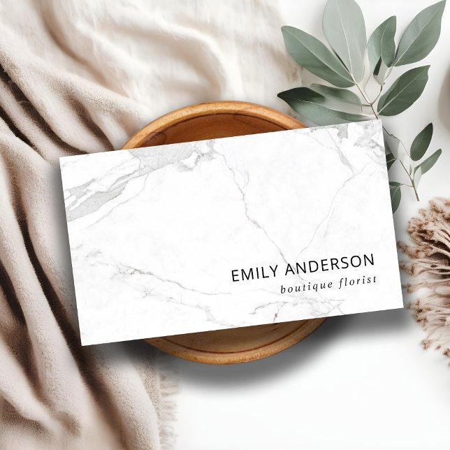 ELEGANT MINIMAL MARBLE TEXTURE MODERN PROFESSIONAL BUSINESS CARD (Creator Uploaded)