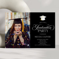 Elegant Minimal Minimalist Custom Photo Graduation
