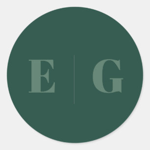 Elegant Minimal Modern Wedding Envelope Square Cla Classic Round Sticker