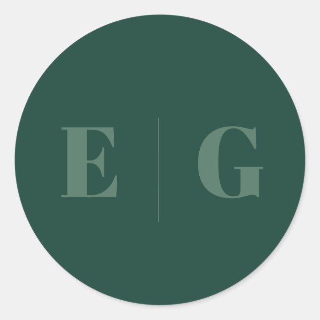 Elegant Minimal Modern Wedding Envelope Square Cla Classic Round Sticker (Front)