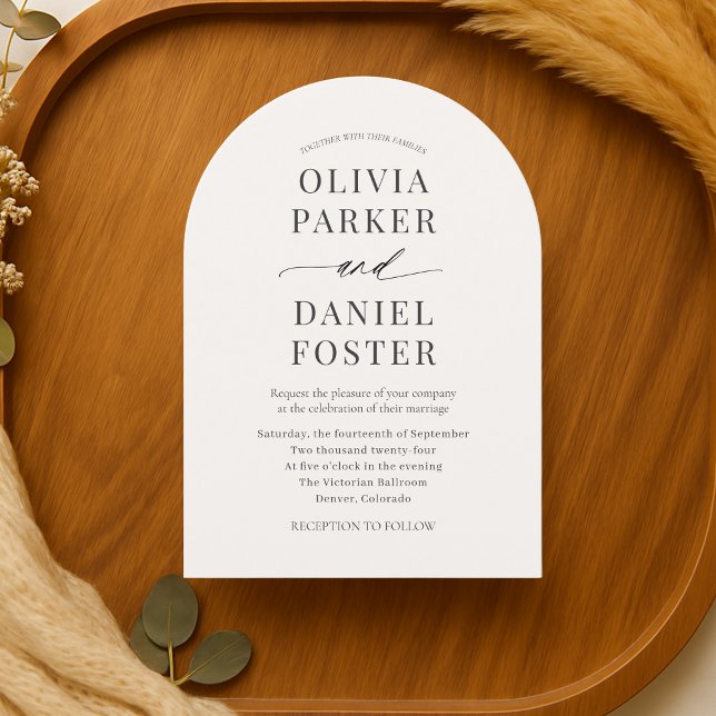 Elegant Minimal Modern Wedding Invitation (Creator Uploaded)