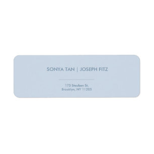 Elegant Minimal Modern Wedding Return Label