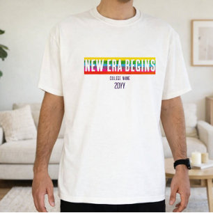 Elegant Minimal New Era Begins Graduation Shirt 