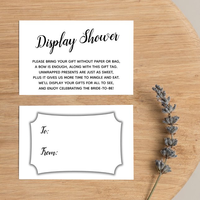 Elegant, Minimal No Wrap Bridal Shower Gift Card (Creator Uploaded)