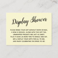 Elegant, Minimal No Wrap Bridal Shower Yellow