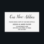 Elegant, Minimal "Our New Address" Insert Card<br><div class="desc">Keep your friends and family up to date with your new address using these simple, elegant enclosure cards. Versatile notes read "Our New Address" on the front and "Keep in Touch!" on the back, using a modern, casual, handwritten script font. Use the template fields to add all your details to...</div>