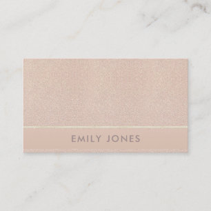 ELEGANT MINIMAL ROSE GOLD SHIMMER BUSINESS CARD