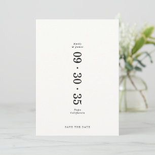 Elegant Minimal Save the Date Wedding 
