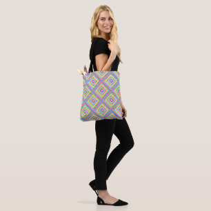 Elegant Minimal Simple Geometric square colourful Tote Bag