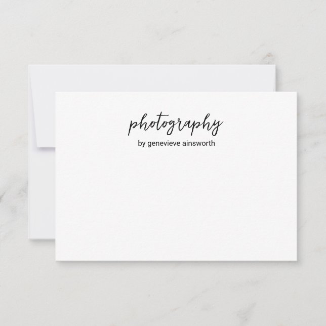Elegant Minimal Simple Modern Business Card (Front)