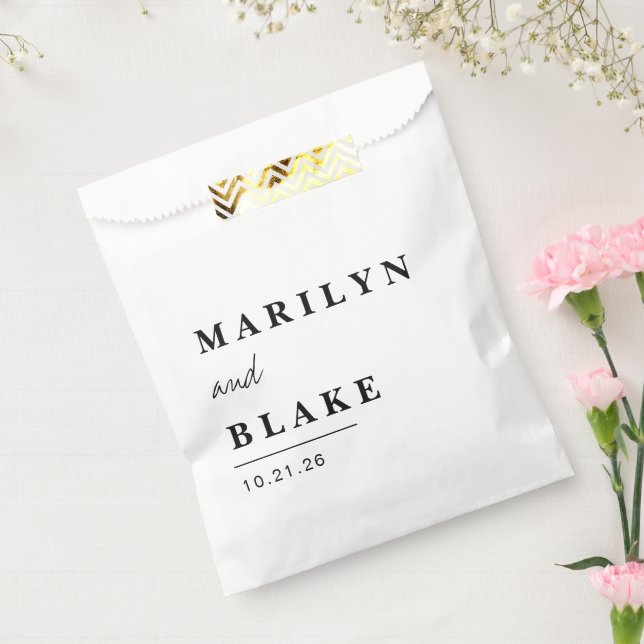 Elegant Minimal Simple Wedding Favour Bag (Sealed)