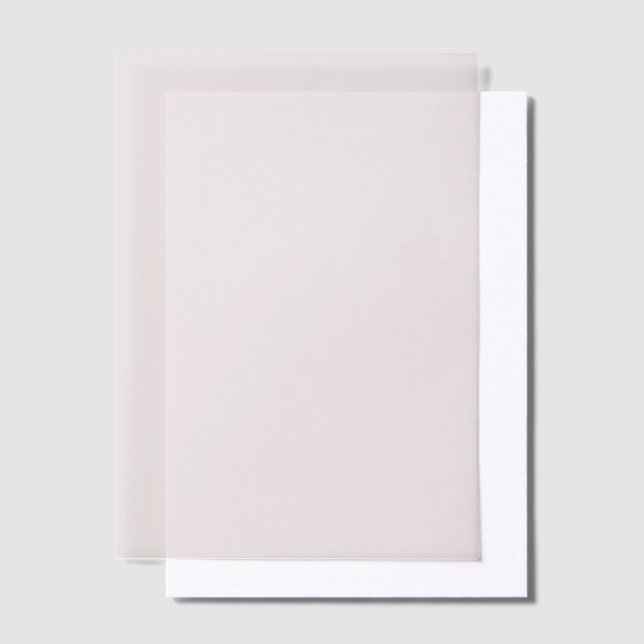 Elegant Minimal Solid Colour Mauve Vellum Invitations (Offset)