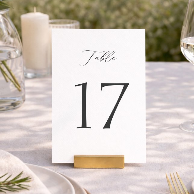 Elegant Minimal Table Numbers 1–19 (Creator Uploaded)