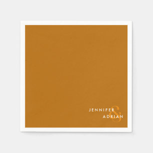Elegant Minimal Tiger’s Eye Modern Wedding Napkins