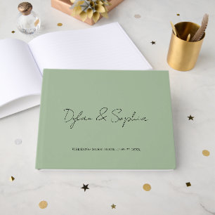 Elegant Minimal Wedding Engagement Party Signning Guest Book