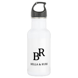 Elegant Minimal Wedding Monogram Stainless Steel 532 Ml Water Bottle