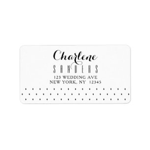 Elegant Minimal Wedding RSVP Return Address Labels