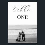 Elegant Minimalism Photo Table Number<br><div class="desc">Elegant Minimalist Photo Table Number</div>