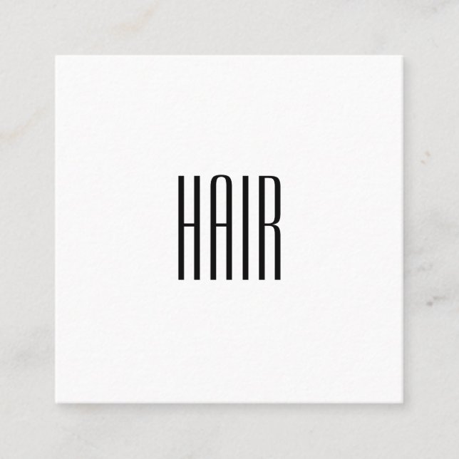 Elegant minimalism square business card (Front)