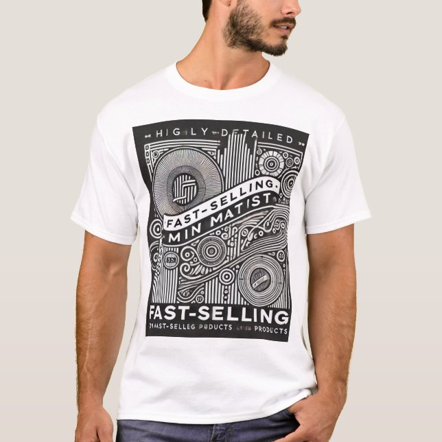 Elegant Minimalist Abstract Design T-Shirt (Front)