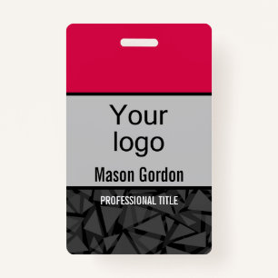 Elegant, minimalist badge ID badge