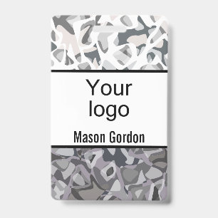Elegant, minimalist badge ID badge