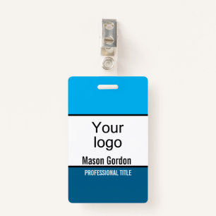 Elegant, minimalist badge ID badge