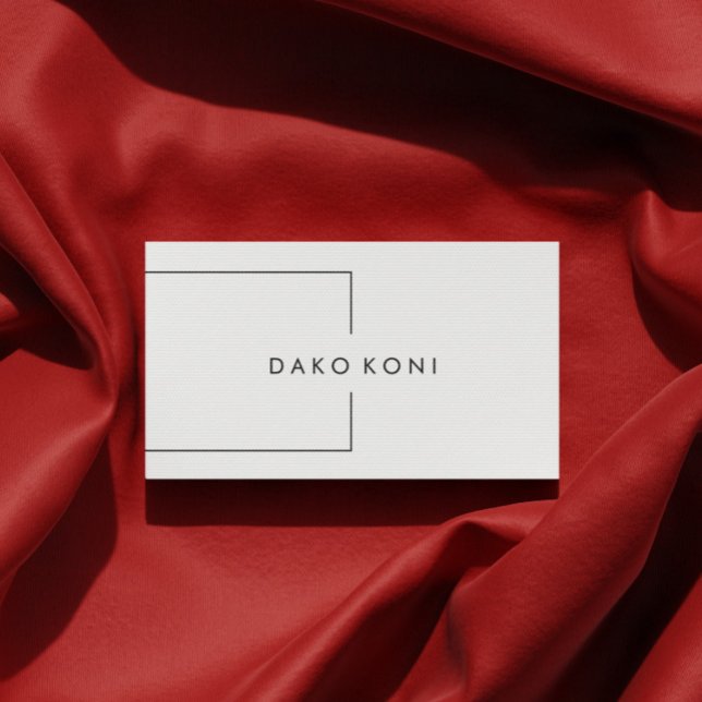 Elegant minimalist black and white business card (Creator Uploaded)