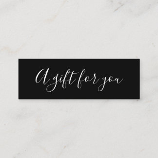 Elegant minimalist black and white discount card