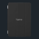 Elegant minimalist black custom name monogram iPad mini cover<br><div class="desc">Elegant minimalist black custom name monogram iPad mini Cover</div>