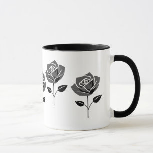 Elegant minimalist black pink. mug