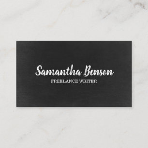 Elegant Minimalist Black & White Professional Business Card