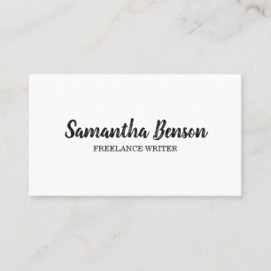 Elegant Minimalist Black & White Professional Business Card