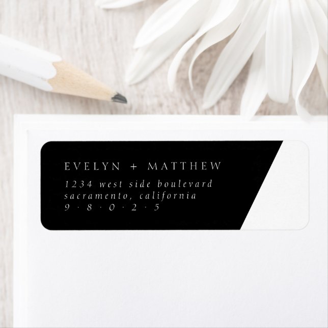 Elegant Minimalist Black White Typography Wedding (Insitu)