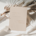 Elegant Minimalist Blush Pink Wedding Invitation<br><div class="desc">This simple and elegant invitation is perfect for a modern wedding. Design features an handwritten font and modern minimalist design. Designed to coordinate with for the «SERENA» Wedding Invitation Collection. To change your names, wedding location and date, and other details, click «Personalise». View the collection link on this page to...</div>
