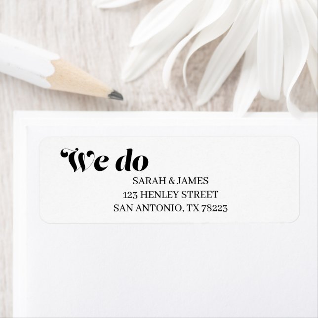 Elegant Minimalist Bold Calligraphy White Wedding (Insitu)