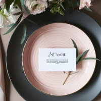 Elegant minimalist Bridal Shower Display card