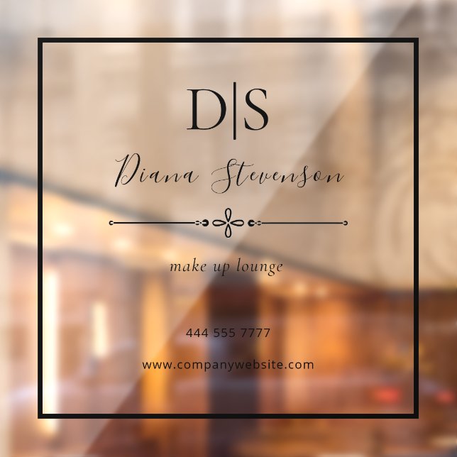 Elegant Minimalist Business Salon Name Initial  (Sheet 2)