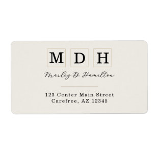 Elegant Minimalist Business Shipping Label