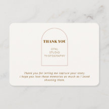 Elegant Minimalist Business Thank You Card