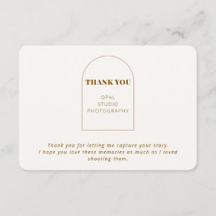 Elegant Minimalist Business Thank You Card