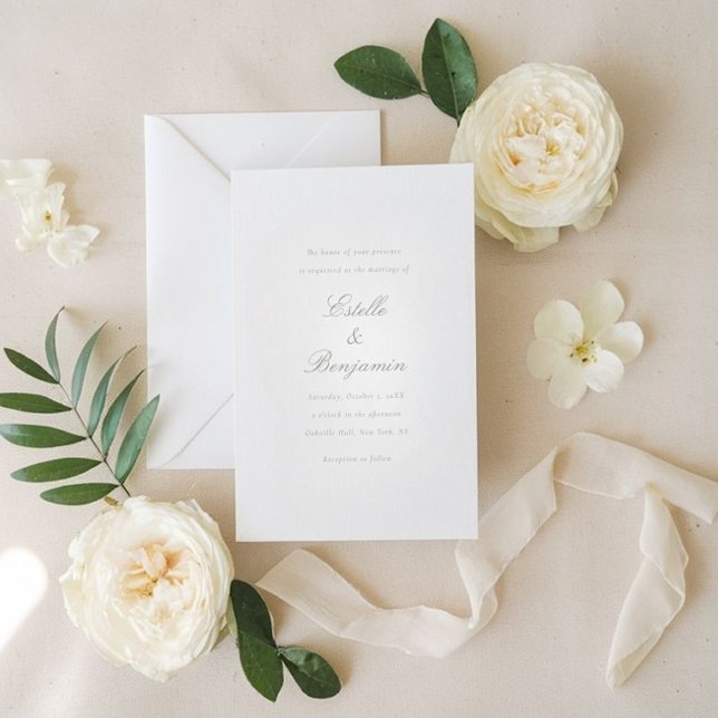 Elegant Minimalist Calligraphy Wedding Invitation (Creator Uploaded)