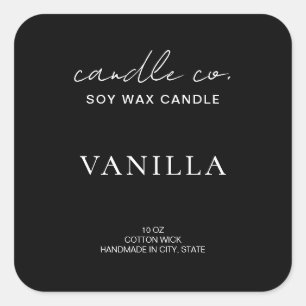 Elegant Minimalist Candle Label