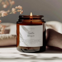 Elegant Minimalist Candle Label
