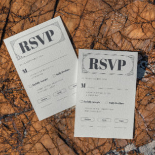 Elegant Minimalist Chic RSVP Card